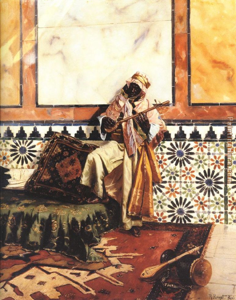 Gnaoua in a North African Interior painting - Rudolf Ernst Gnaoua in a North African Interior art painting